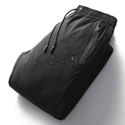 Men's Down Pants Autumn Winter New Solid Color Thickened Warm Outdoor Travel Adventure Harem Pants Men's Plus Size Casual Pants