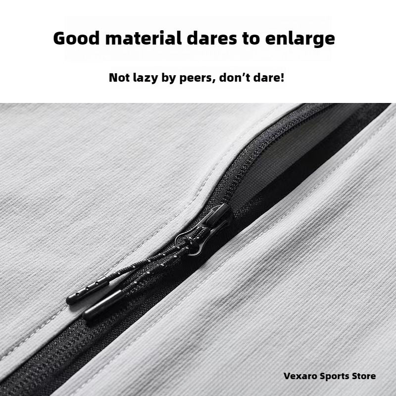 Autumn/Winter Men's Outdoor Running Fitness Morning Jogging Sports Quick-Dry Windproof Cycling Training Jacket and Tracksuit