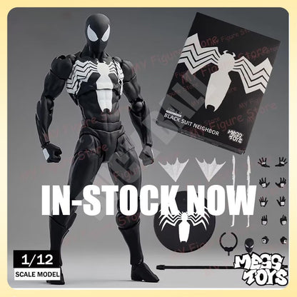 Mess Toys Boneco Homem-Aranha Terno Preto Vizinho Simbionte MessToys Boneco de Ação Vizinho Escarlate Brinquedo CT Toys Homem-Aranha Preto Vermelho