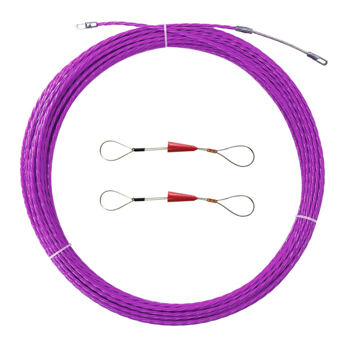 Extrator de Cabo PET de 4,3 mm Fita Guia Fio Elétrico Vareta Passa Fio Dispositivo de Condução Kit de Rosca para Eletricista de Construção
