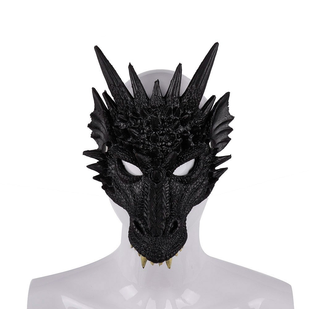 PU Foaming 3D Animal Dragon Mask for Halloween Carnival Party Halloween Dragon Mask Cosplay Dragon Scary Mask Monster Mask