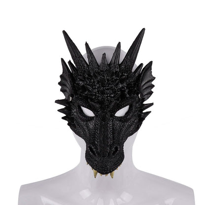 PU Foaming 3D Animal Dragon Mask for Halloween Carnival Party Halloween Dragon Mask Cosplay Dragon Scary Mask Monster Mask