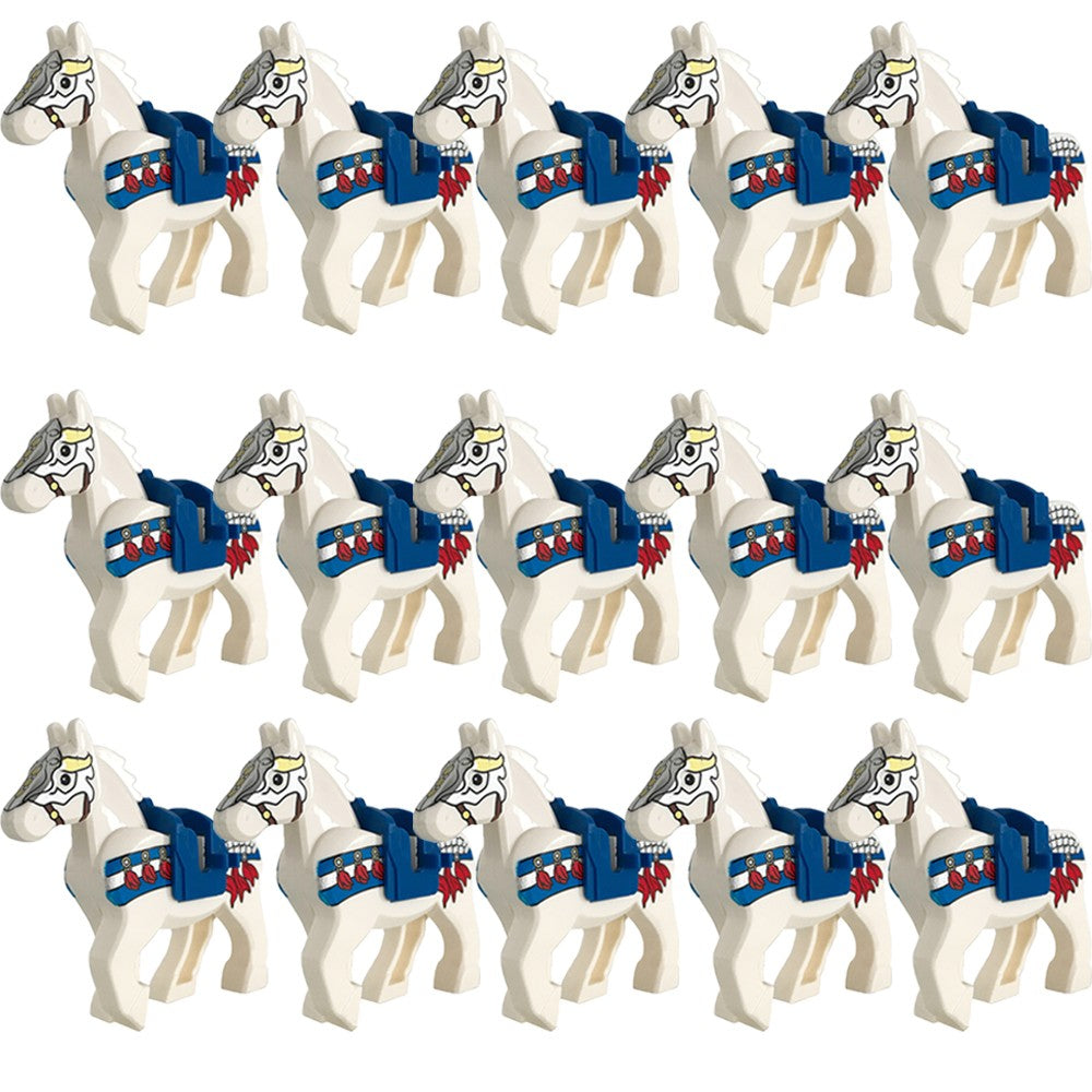Blocos de Montar Zoológico Medieval Acessórios de Personagens Montarias Animais Cervos Elefantes Camelos Lobos Cavalos de Guerra Tijolos Brinquedos Presentes K080