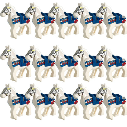 Blocos de Montar Zoológico Medieval Acessórios de Personagens Montarias Animais Cervos Elefantes Camelos Lobos Cavalos de Guerra Tijolos Brinquedos Presentes K080