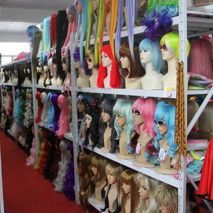 Anxin Hot Selling Long Anime Cosplay Heat Resistant Halloween Party Wig