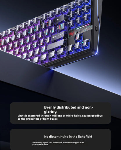 AULA F87 Pro V2 Wireless Gaming Mechanical Keyboard F87Pro V2 Bluetooth 2.4G Wired RGB Hotswap 8K Return 12000mAh Gamer Keyboard