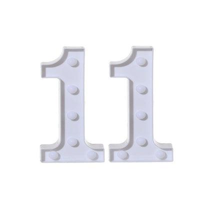 2Pcs Number 16 18 21 30 Led Light String Happy Birthday Party Decoration Wedding Anniversary Adult Birthday Party Gift Light Led