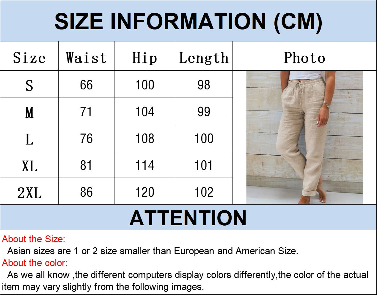 Cotton Linen Summer Pants for Women High Waist Elastic Casual Trousers Streetwear Solid Female Clothes 2024 Loose Pencil Pants