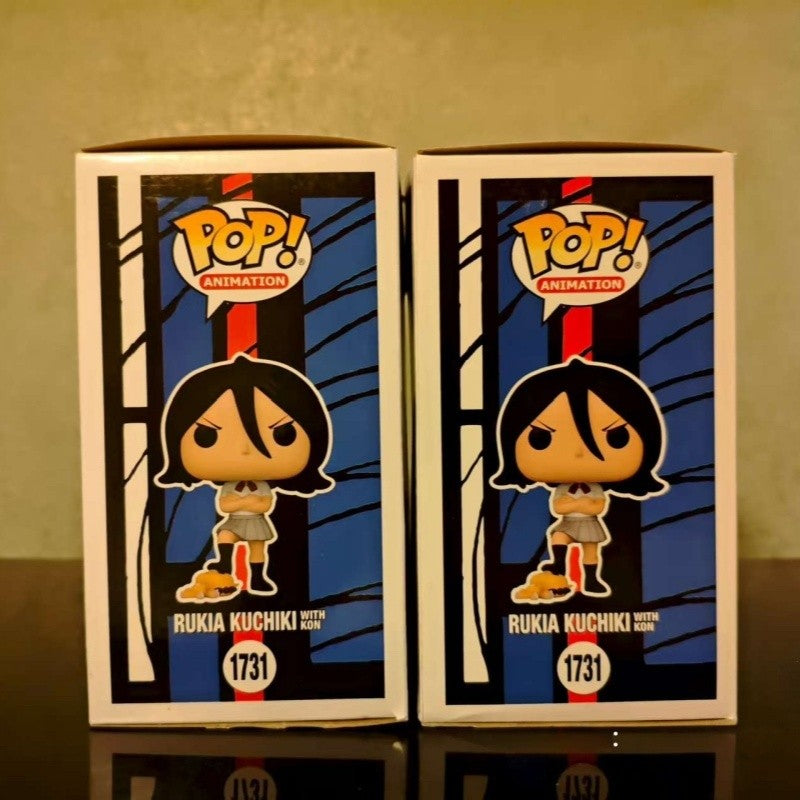 Funko Pop Original Shinigami Rukia Kuchiki Bonecos de Ação Modelo Figura de Vinil Decoração Boneca Edição Limitada Brinquedo Colecionável Presente