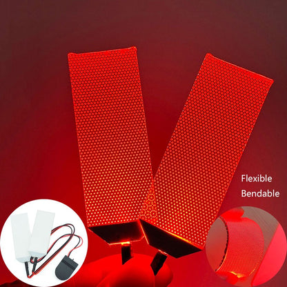 Flexible Bendable DIY LED Light Eyes Kits for Iron Man Halloween Helmet Mask Eye Light Cosplay Accessories Can Cropped Props