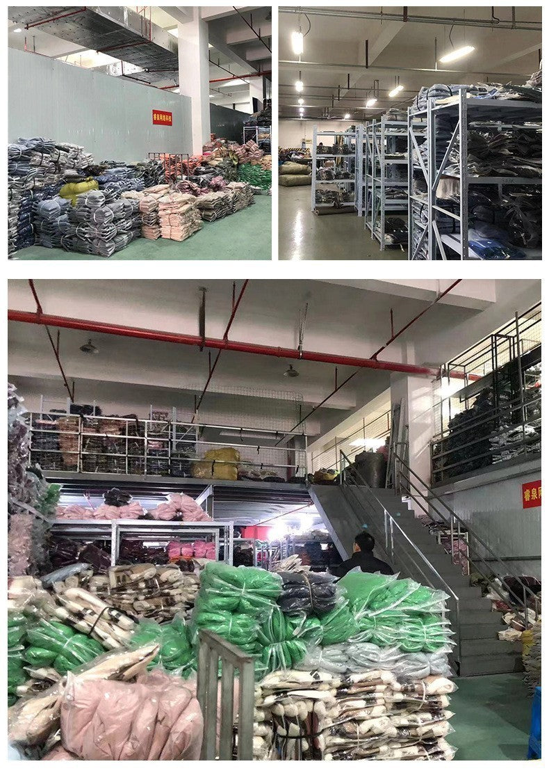 Thickened Double-Breasted Warm Collar Two-Tone Women's Winter Coat Fashionable Commute Style Polyester Fiber Long Sleeve Coat