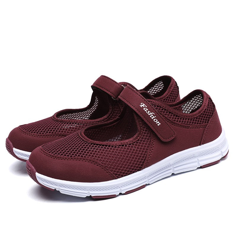Sapatos Femininos Respiráveis Vulcanizados Brancos Tênis Feminino Moda Malha Respirável Sapatos Casuais de Caminhada Sapatos de Trabalho Feminino