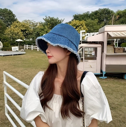 1pc 2024 New Spring/Summer  Fisherman Hat, Sun Hat, Casual And Fashionable, Suitable For Travel, Protects Against Uv Rays