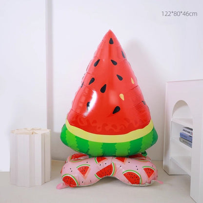 1PCS Big Strawberry&Watermelon Theme Aluminum Foil Balloons Girls Birthday Anniversary Celebration Decoration Party Supplies