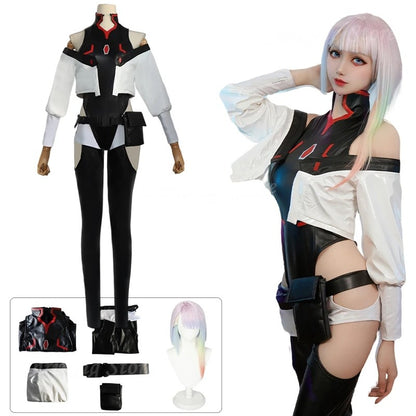 Anime new Lucy cyberpunk cosplay Edgerunners Lucy cosplay costume sexy cosplay Lucy uniform Halloween performance costume