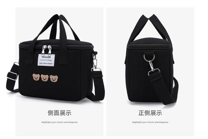 Cartoon Bear Mommy Bag Baby Feeding Bottle Cooler Bag Thermos for Children Thermal Infant Thermo Bottles Mother Kids