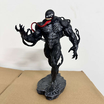 2024 Mais Recente Venom PVC Sólido Posição Deitada Venom Aliança de Vilões Homem Aranha Anime Modelo Artesanal Decoração Boneco