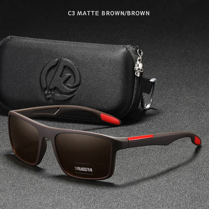 KDEAM Rectangular Ultra Light TR90 Sunglasses Men Polarized Wholesale