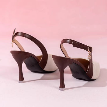 Arrival Pointed-Toe Stiletto Women's Sandals 2025 New Summer Elegant and Sensual Stiletto-Heeled Covered-Toe Shoes for Women