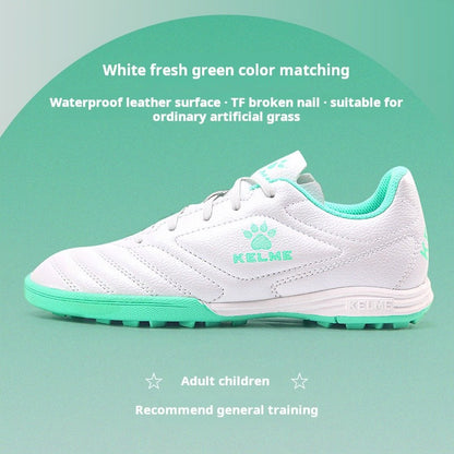 Kelme Tf Broken Nail Football Shoes Adult Youth Non-slip Football Shoes Artificial Grass Five-a-side Game Football Shoes Sports