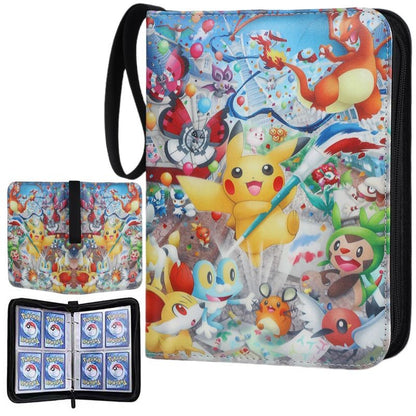 Stock Pokemon Card Binder 400 Pocket Anim Card Holder Album Trading Card Holder Protector Notebook Binder For Cards Collection