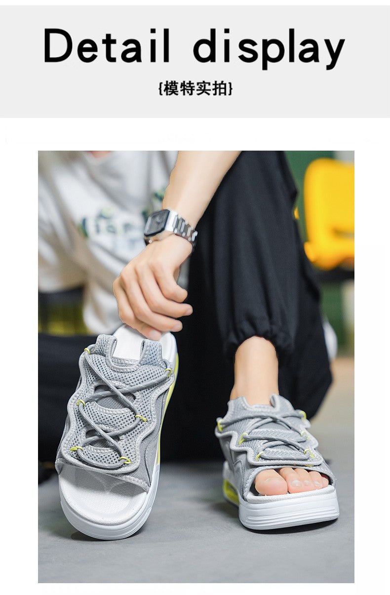 Hot Sale Men's Sandals Outdoor Thick Bottom Sports Casual Sandal for Men Summer Wear-resistant Mans Slipper Slip-on New Fashion