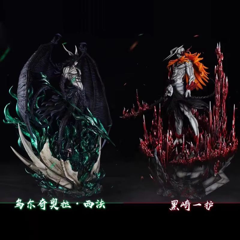 Anime Boneco de Ação 33cm Kurosaki Ichigo Ulquiorra Cifer Série Bleach 1:1 Modelo de Mesa Colecionável Brinquedo Infantil Presente de Natal