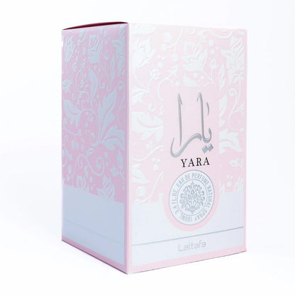 Lattafa Yara Baunilha Gourmand Frutado Floral Eau De Parfum Fragrância Duradoura para Mulheres 100 ml