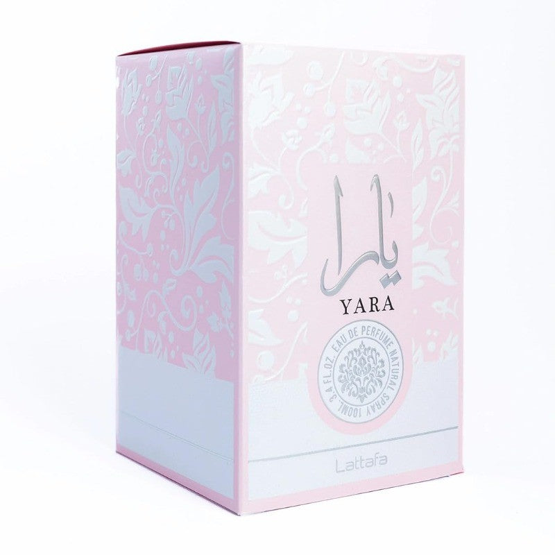 Lattafa Yara Baunilha Gourmand Frutado Floral Eau De Parfum Fragrância Duradoura para Mulheres 100 ml