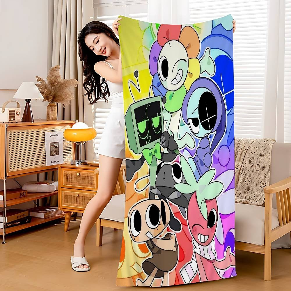 Popular Game D-Dandys World Pretty Beach Towel For Kids Personalized Bath Towel Pool Towel Vacation Gift Picnic Towel Party Gift