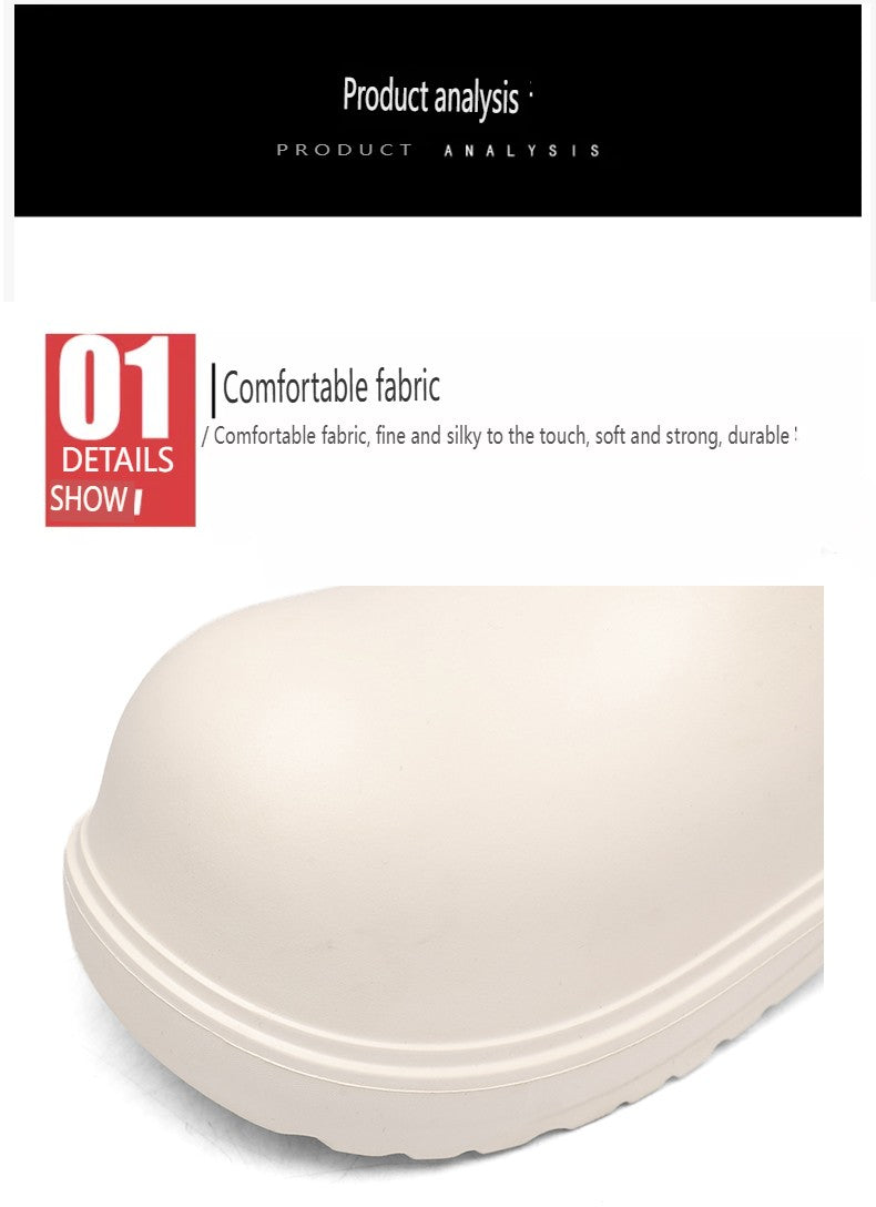 EVA new slip-on chef shoes men and women general casual big head shoes lightweight thick soles all wear rain shoes