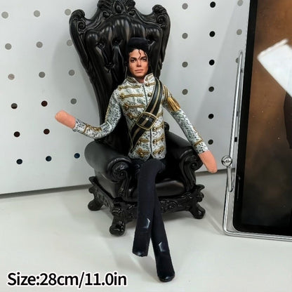 Abstract Michael Jackson Figure Creative Rat Jerky Doll Stuffed Ornament Bendable Rat Jerky Figurine Props Laoshu Gan Doll