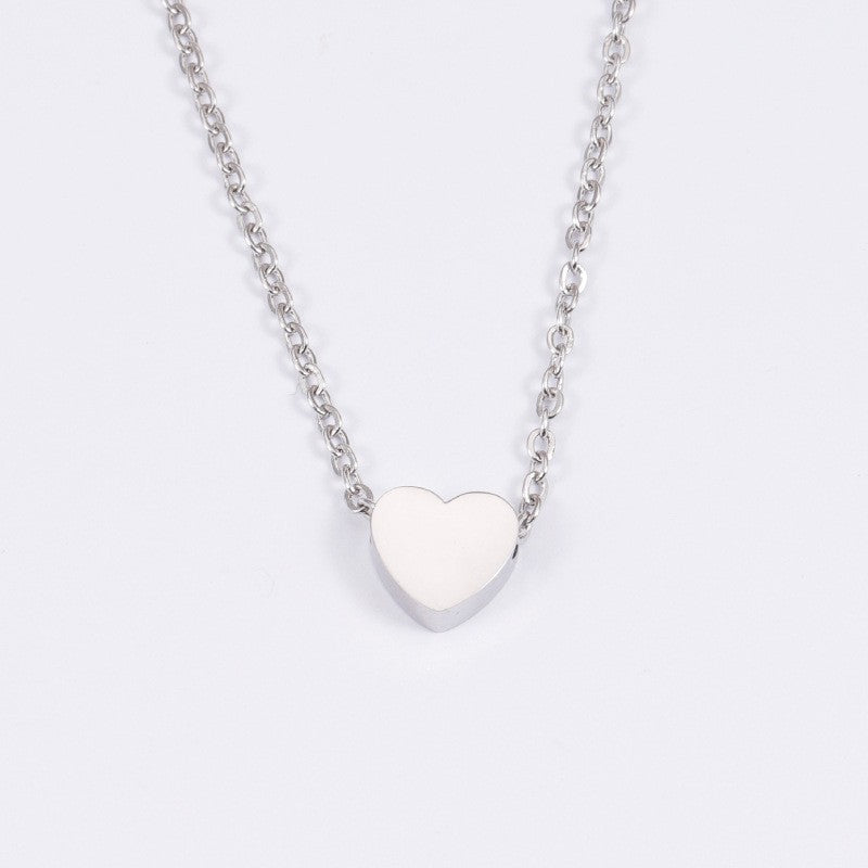Novos Colares Minimalistas Femininos Gargantilha Coração Pequeno AMOR Colares Delicados Joias da Moda Praia Verão Collares Bijoux