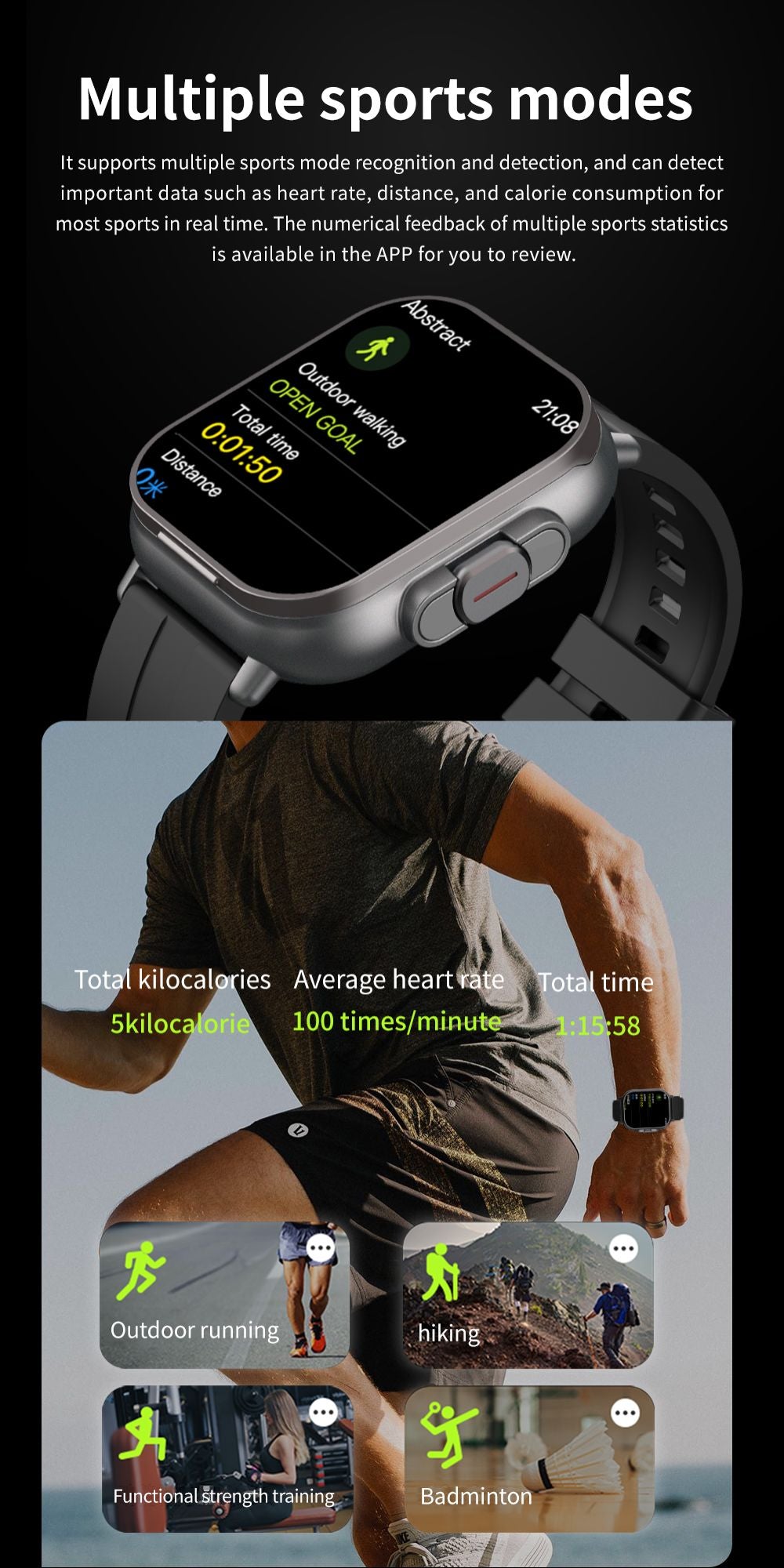 Smartwatch TWS 2 em 1 com fones de ouvido Relógio esportivo fone de ouvido Bluetooth Relógio de chamada Monitor de saúde masculino NFC Smartwatch feminino Fone de ouvido