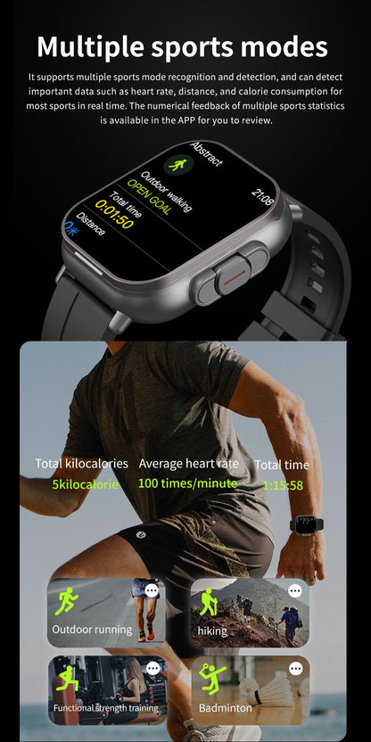 Smartwatch TWS 2 em 1 com fones de ouvido Relógio esportivo fone de ouvido Bluetooth Relógio de chamada Monitor de saúde masculino NFC Smartwatch feminino Fone de ouvido