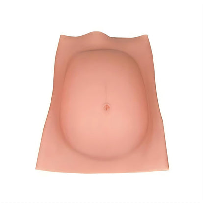 Fake Pregnant Belly 6-9 Months Artificial Silicone Pregnancy Belly Lifelike Skin for Actor Performance Maternity