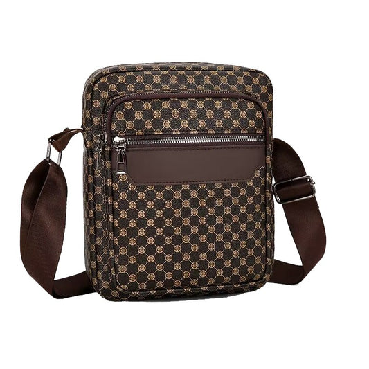 Men's and women's combined color single-shoulder bag, suitable for travel and photography, PU small bag