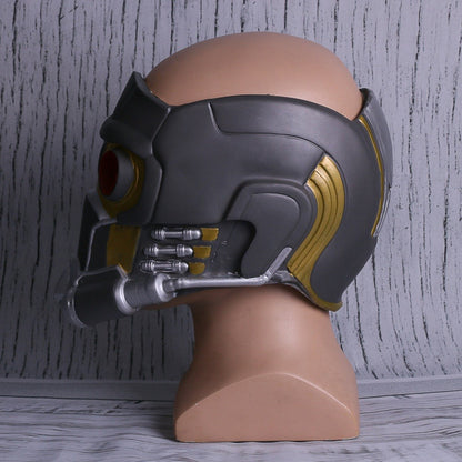 Cosplay Star Lord LED Helmet Latex Mask Infinity War Peter Jason Quill LED Mask Superhero Halloween Party Props