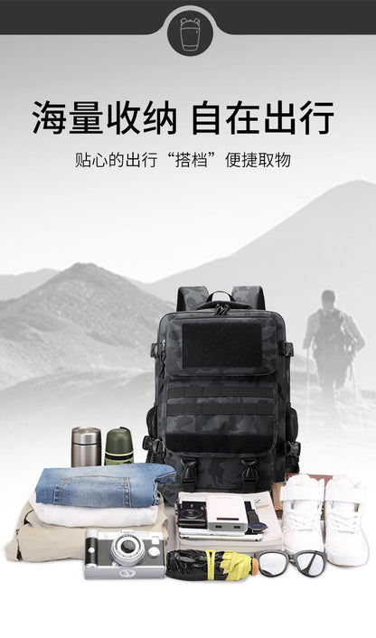 40L Waterproof Outdoor Tactical Backpack Men Travel Daypack Climbing Hiking Trekking Hunting Fishing Camping Sports Rucksacks