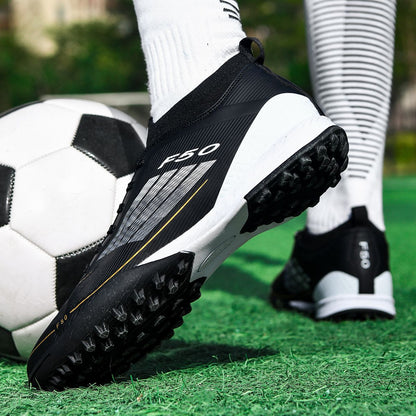 Men Professional Soccer Shoes Society Cleats Outdoor Football Shoes Society Cleats Grass Training Football Field Boots Sneaker