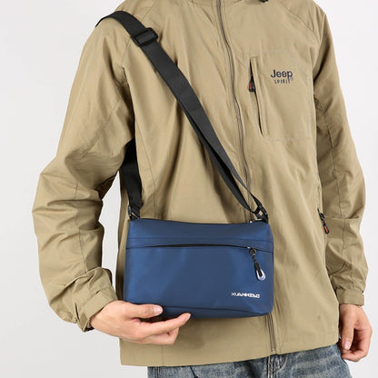 Oxford Crossbody Bag for Men Women Large Capacity Shoulder Messenger Bag Solid Color Waterproof Soft Fabric