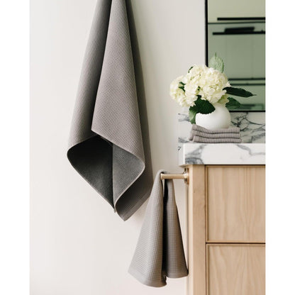 Complete Waffle Bath Bundle - 60% Cotton 40% Viscose from Bamboo - Quick Dry & Ultra-Soft Waffle Weave Bath Towels