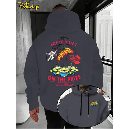 Disney Men's Toy Story Big Eyes Cartoon Hoodie Autumn/Winter New Casual Fashion Men's and Women's Street Wear