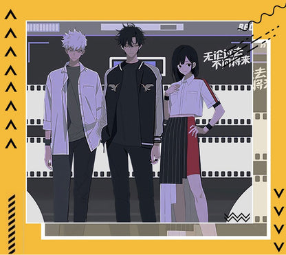 Link Click Shiguang Dailiren Qiao Ling Lu Guang Cheng Xiaoshi Cosplay Costume Jacket Outerwear Anime Full Set Men Women