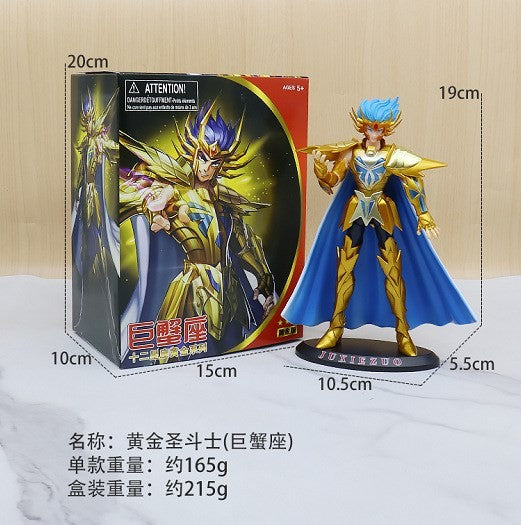 Anime Japonês Saint Seiya Figura Ikki de Fênix Hyoga Seiya Shiryu Boneco Colecionável em PVC Decoração 19cm
