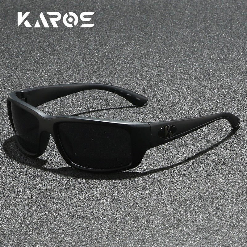 Óculos de Sol Polarizados KAROS Masculinos Leves para Esportes ao Ar Livre Dirigir Óculos de Sol Masculinos Lente em PC Armação UV400
