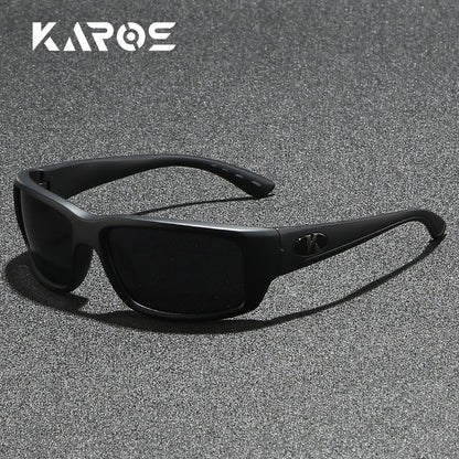 Óculos de Sol Polarizados KAROS Masculinos Leves para Esportes ao Ar Livre Dirigir Óculos de Sol Masculinos Lente em PC Armação UV400