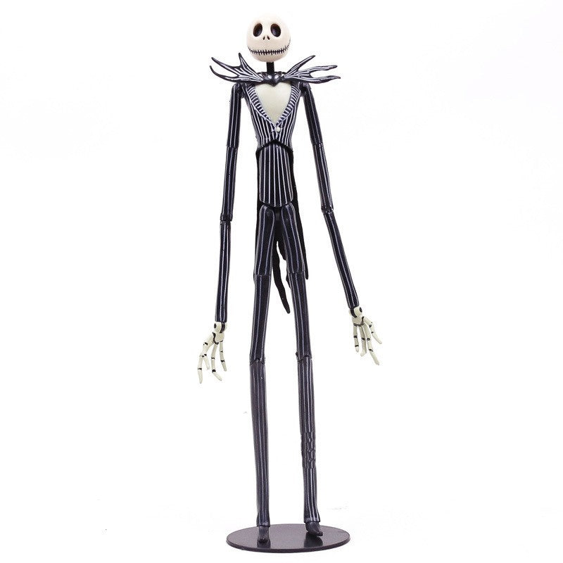 O Pesadelo Antes do Natal Boneco de Ação Deluxe Jack Skellington 12 Rostos Jack Jack Cadeira Versão Modelo Brinquedo Presente Decoração