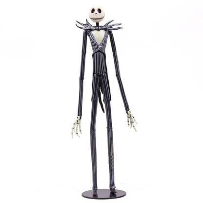 O Pesadelo Antes do Natal Boneco de Ação Deluxe Jack Skellington 12 Rostos Jack Jack Cadeira Versão Modelo Brinquedo Presente Decoração
