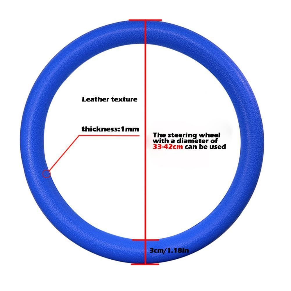 19 Color Car Silicone Steering Wheel Cover For Summer Fashion Sweat Absorbent Non-slip Handle Cover General DIY Parts